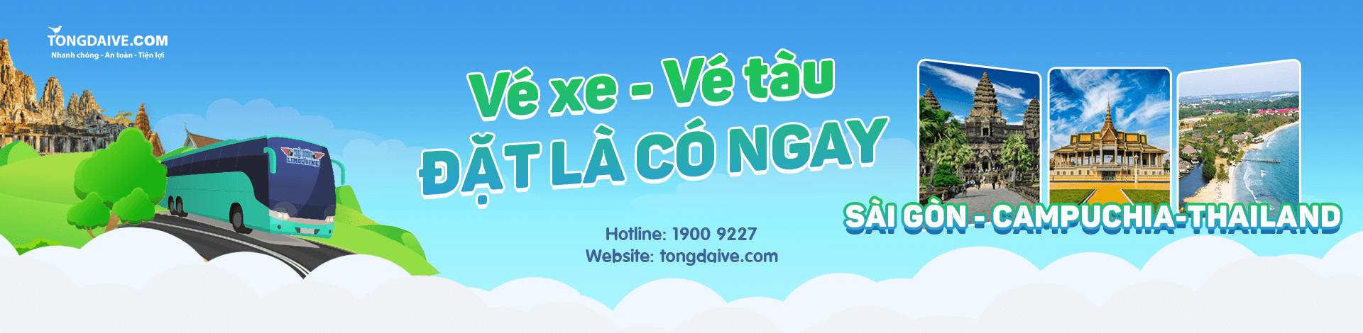 Xe Thái Dương - Hệ thống đặt vé xe đi Campuchia Online